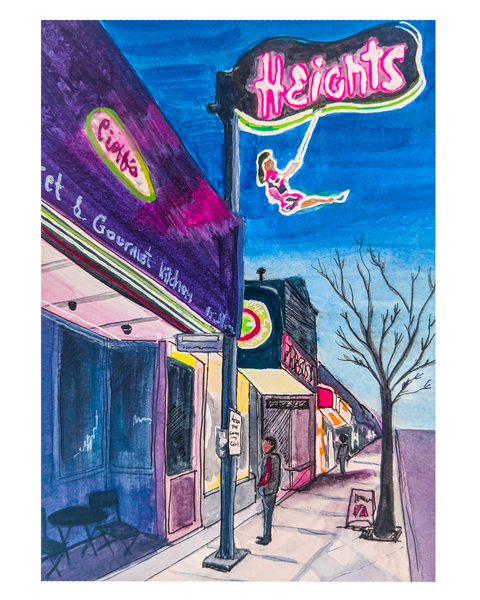 Helen (The Swinging Girl) - Burnaby Heights Print