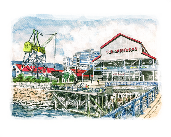 The Vancouver Shipyards Print
