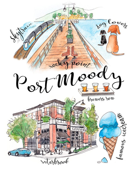 Port Moody Collage PRINT