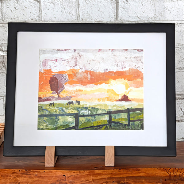 Horses in field art Print - FIELD OF DREAMS - 8x10 11x14 Animal Wall Art