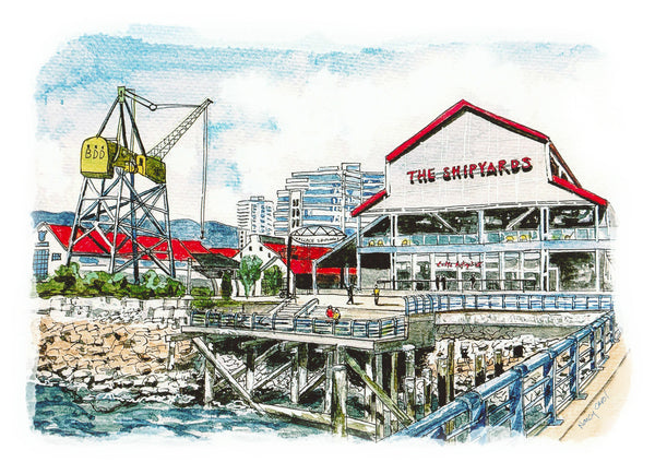 The Vancouver Shipyards Print