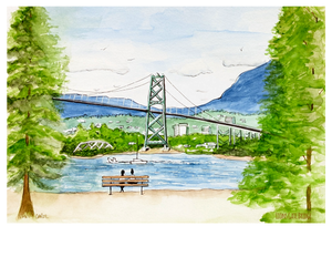 Vancouver Lionsgate Bridge PRINT