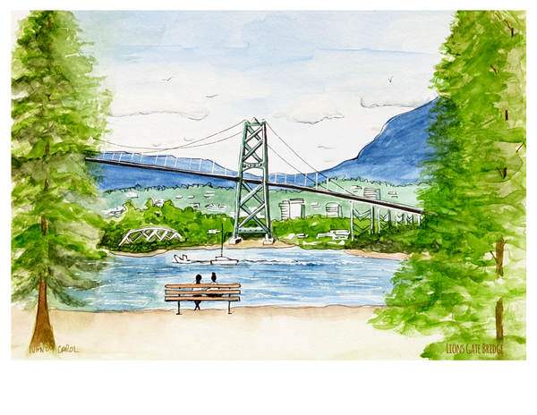 Vancouver Lionsgate Bridge PRINT